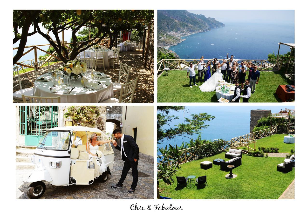 Sea View Villa In Ravello With Lemon Pergola, Gardens And Jacuzzi - Ideal For Elopements Экстерьер фото