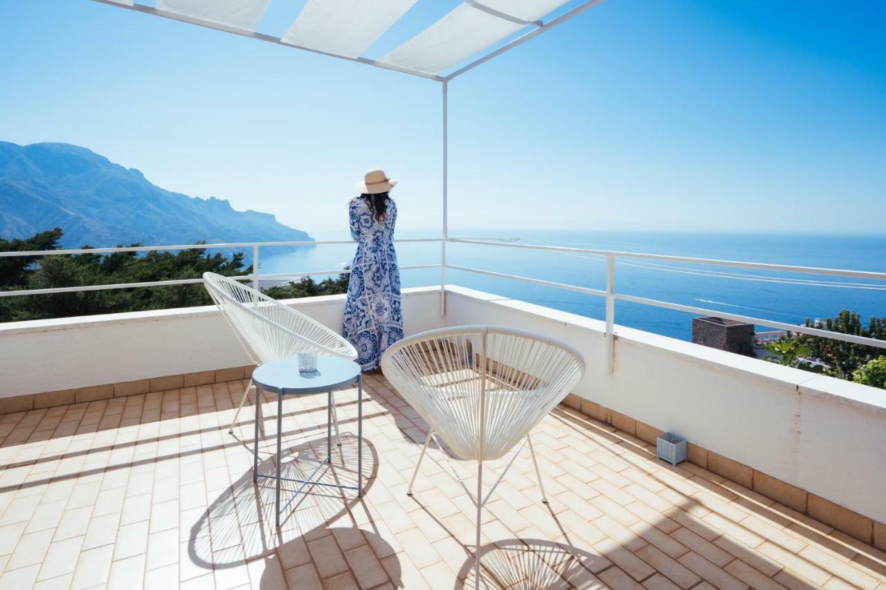 Sea View Villa In Ravello With Lemon Pergola, Gardens And Jacuzzi - Ideal For Elopements Экстерьер фото