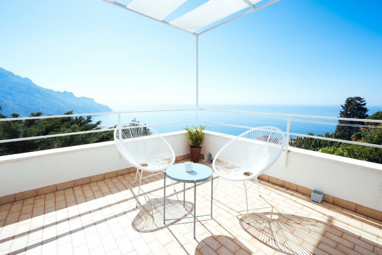 Sea View Villa In Ravello With Lemon Pergola, Gardens And Jacuzzi - Ideal For Elopements Экстерьер фото