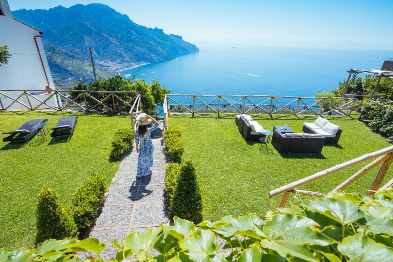 Sea View Villa In Ravello With Lemon Pergola, Gardens And Jacuzzi - Ideal For Elopements Экстерьер фото