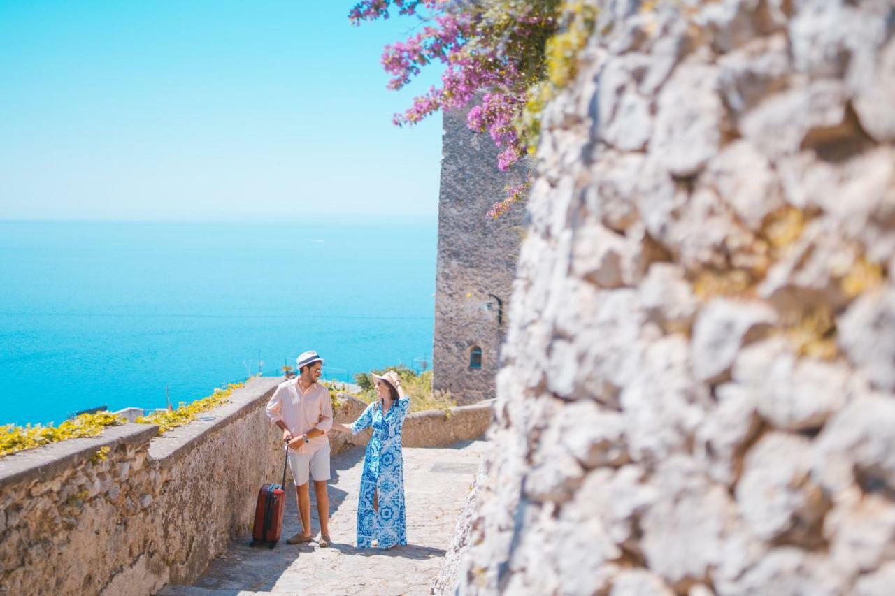 Sea View Villa In Ravello With Lemon Pergola, Gardens And Jacuzzi - Ideal For Elopements Экстерьер фото