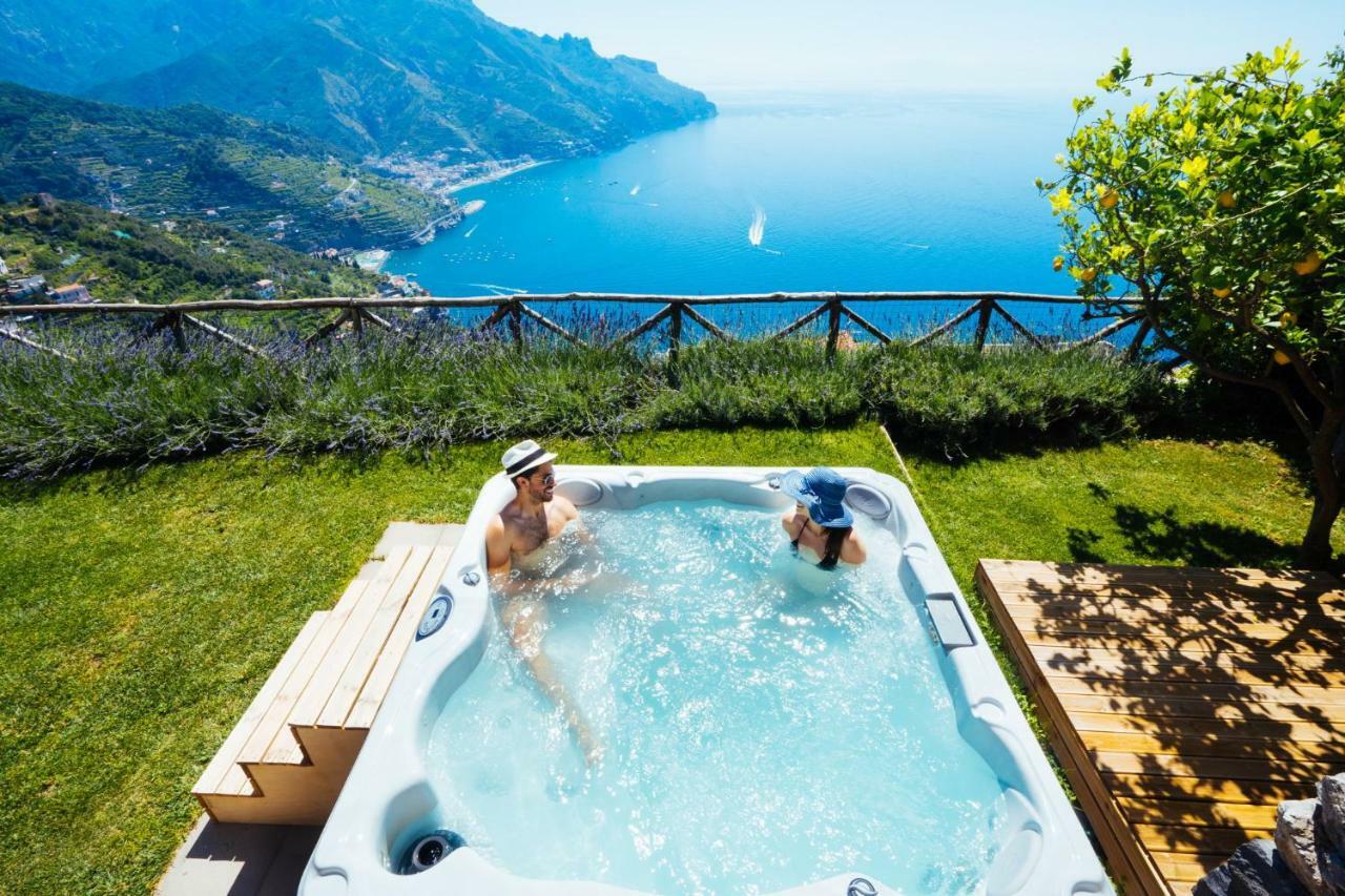 Sea View Villa In Ravello With Lemon Pergola, Gardens And Jacuzzi - Ideal For Elopements Экстерьер фото