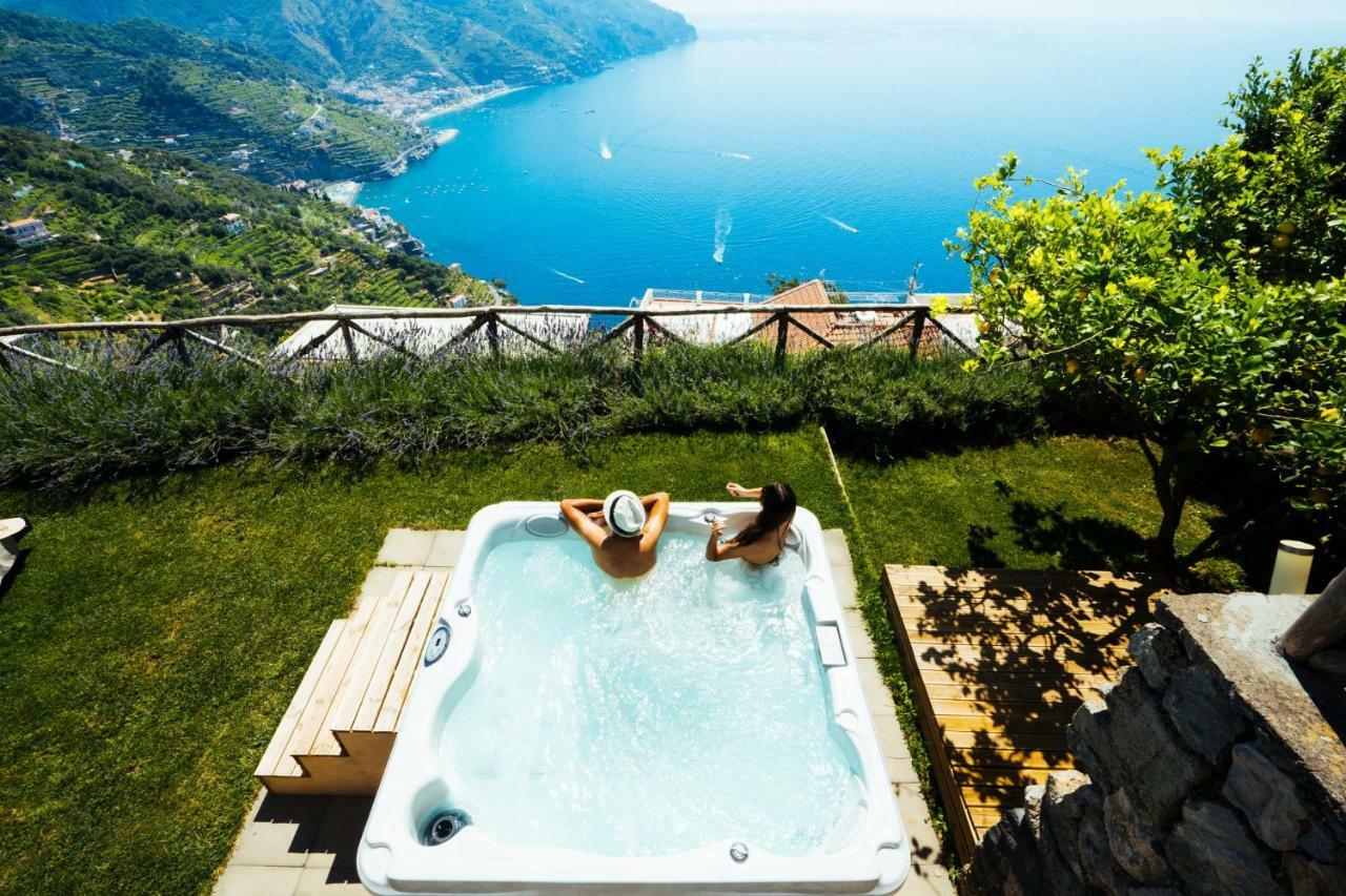 Sea View Villa In Ravello With Lemon Pergola, Gardens And Jacuzzi - Ideal For Elopements Экстерьер фото